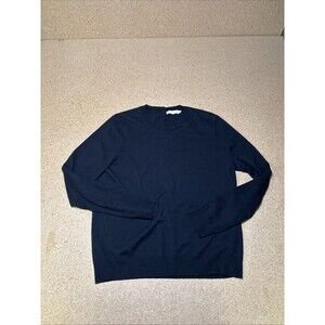 Tory Burch Women’s Black 100% Cashmere Crewneck Sweater Super Soft Size XL I3